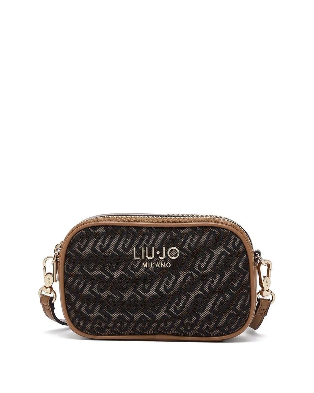 Liu Jo Black Small Monogram Crossbody Bag