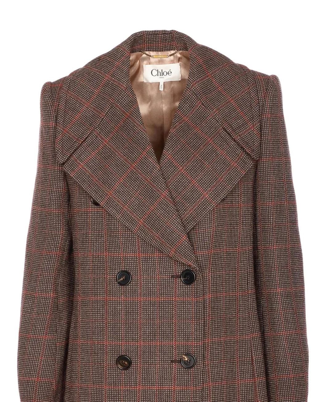 Chloé Brown Long Double Breast Coat