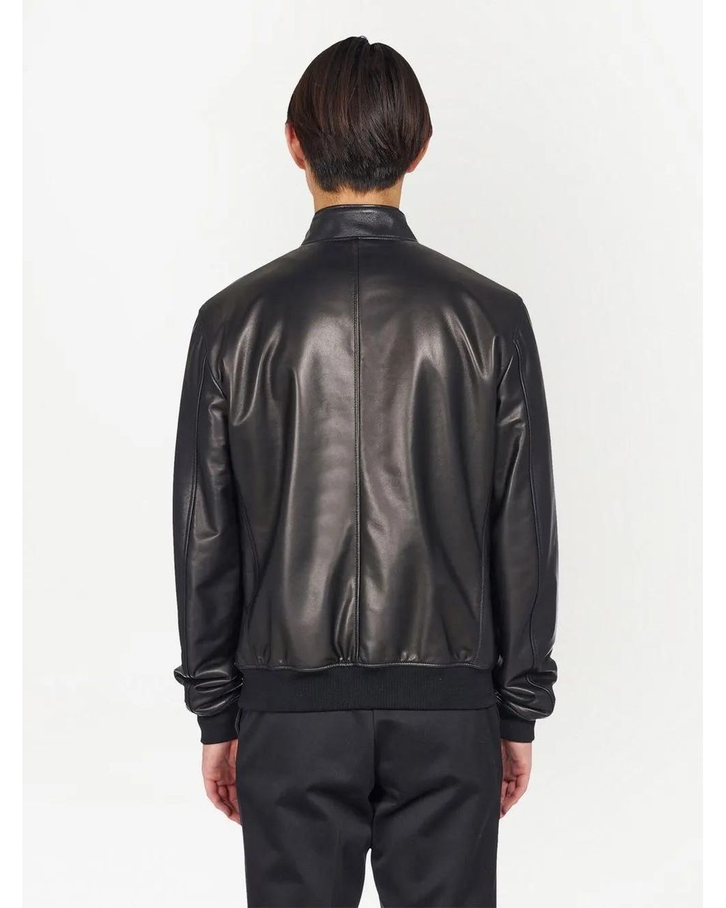 Ferragamo Black Reversible Bomber Jacket for men
