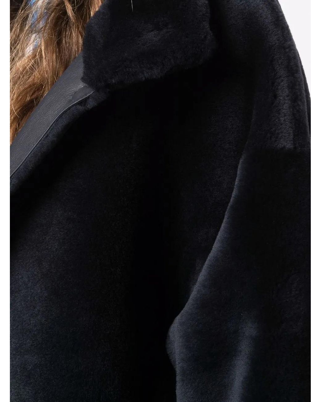 Liska Black Reversible Shearling Coat