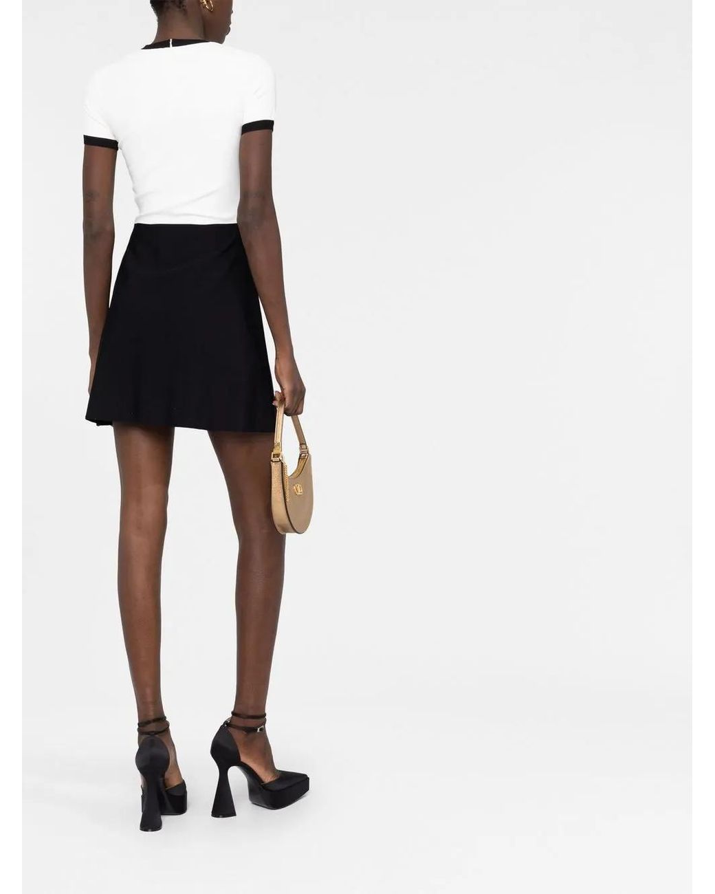 Valentino Garavani White Vlogo Short-Sleeve Minidress