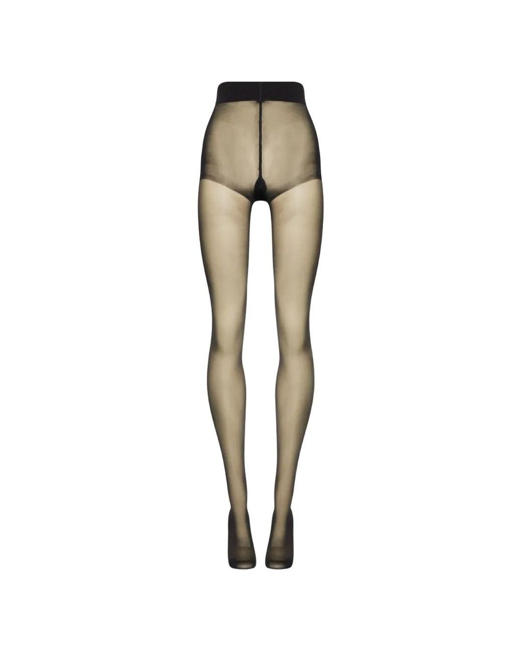 Wolford Black 15 Eco Sheer Soft-Waistband Tights