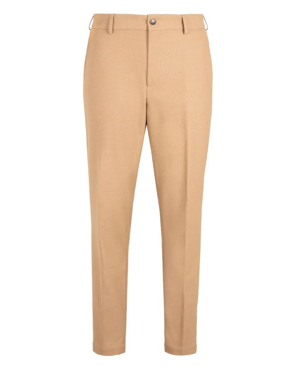 Boss Natural Elasticated-Waist Trousers for men