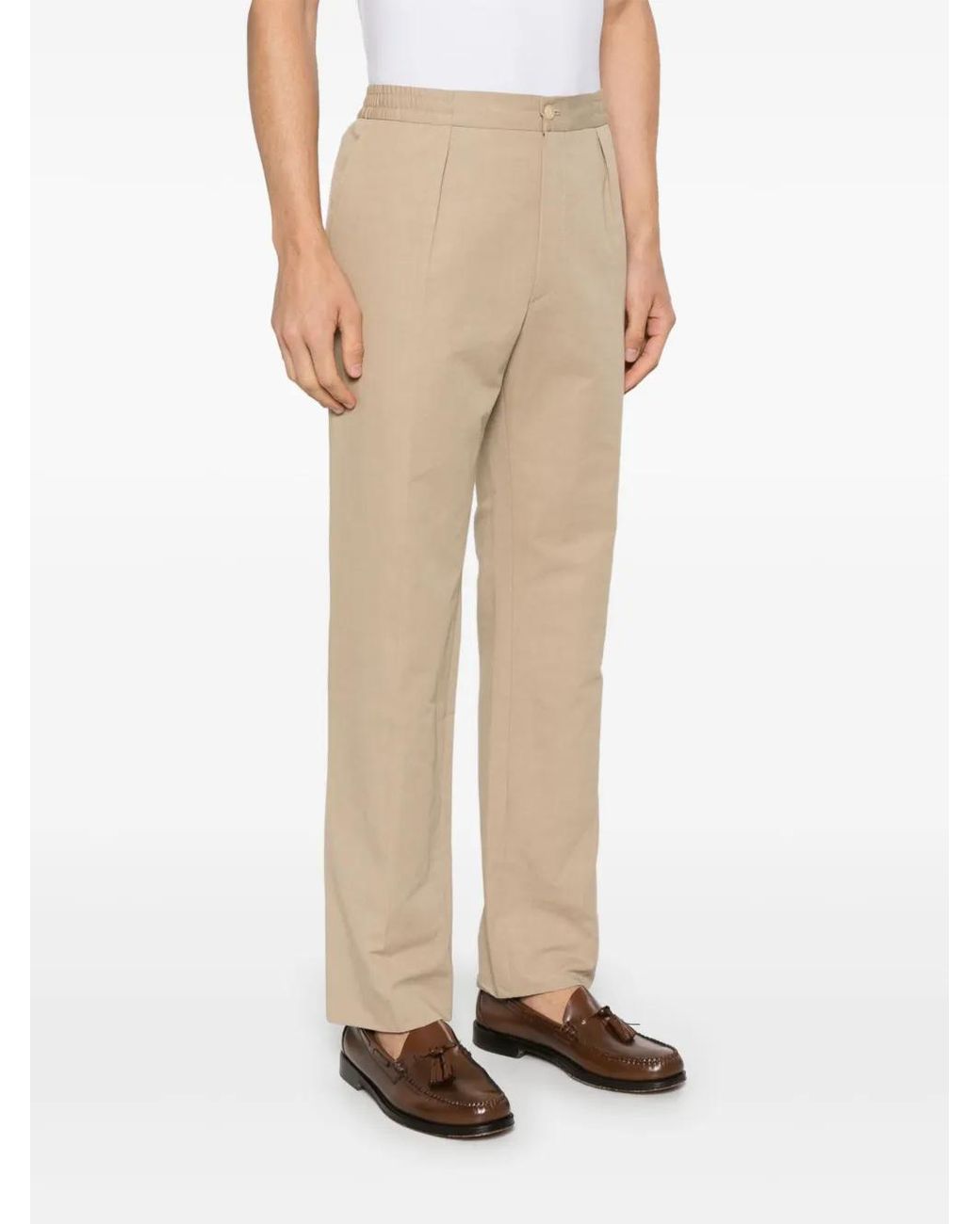 Fursac Natural Slub-Texture Trousers for men
