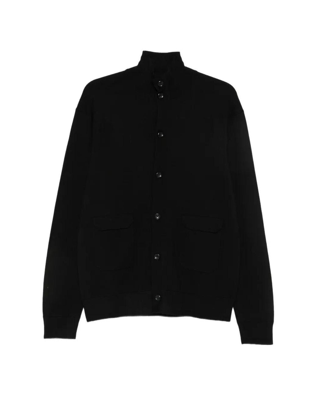 Hōsio Wollen Vest in het Black voor heren