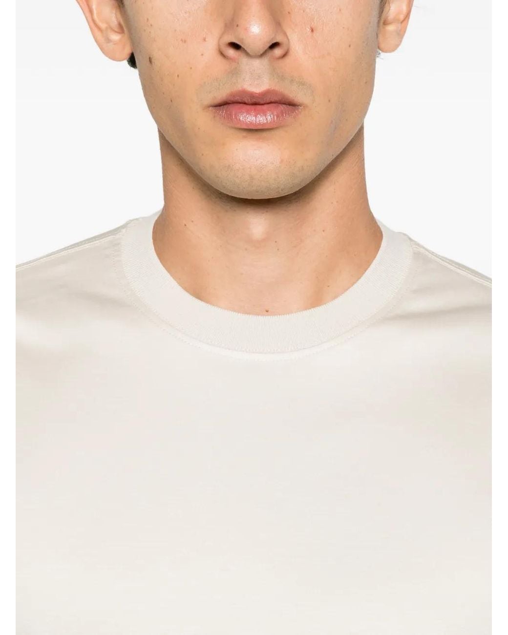Alberto Gozzi White Crew-Neck T-Shirt for men