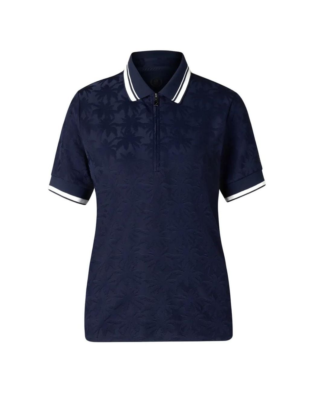 Bogner Blue Konny Jacquard-Knit Polo Shirt