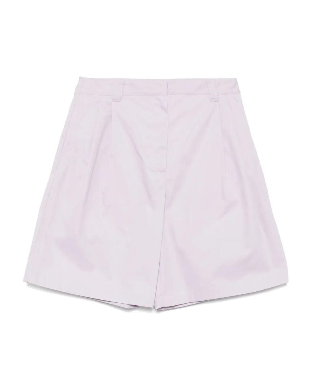 Maison Kitsuné Pink Casual Pleated Bermuda Shorts