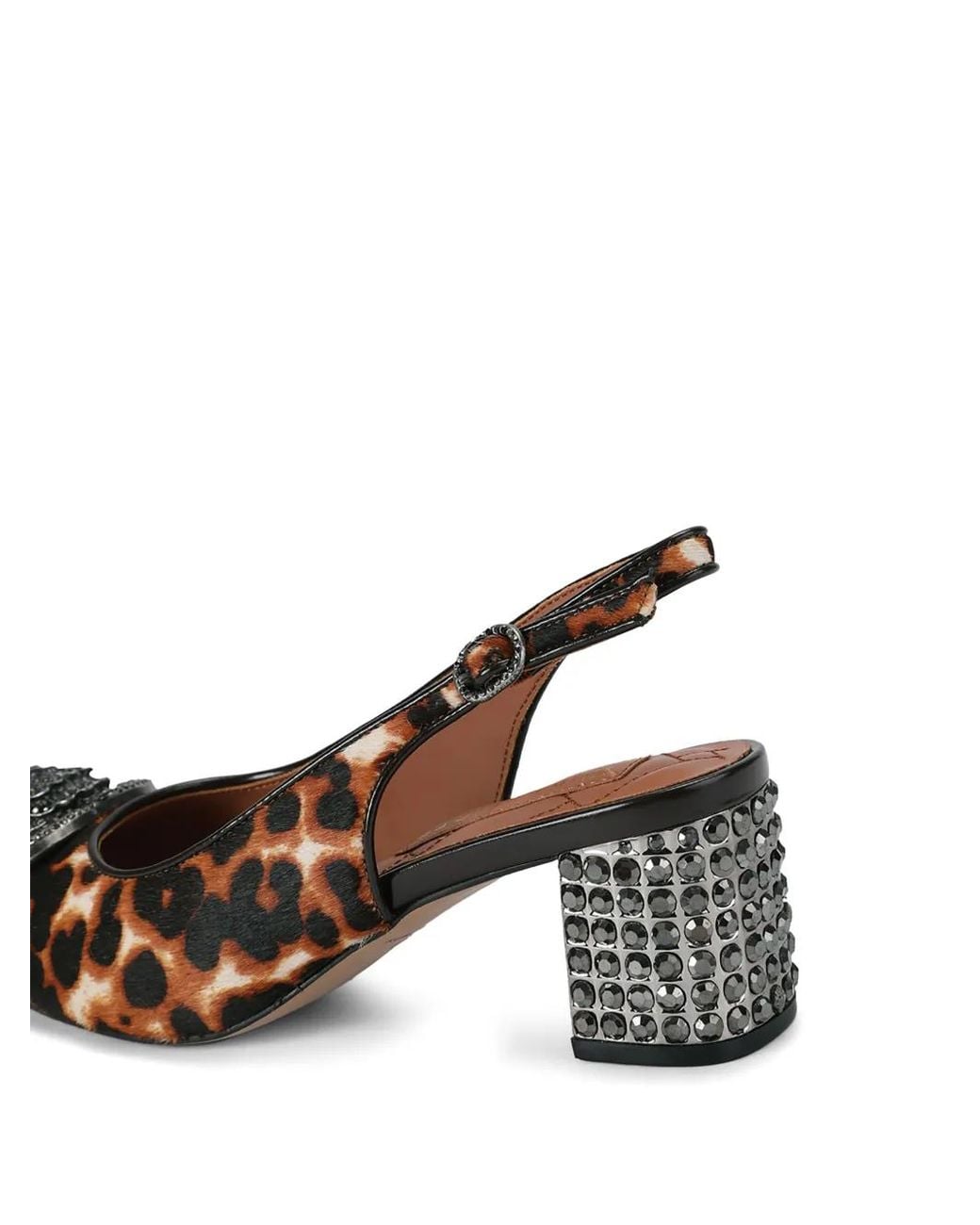 Kurt Geiger Brown Chelsea Block Slingback Heel Pumps