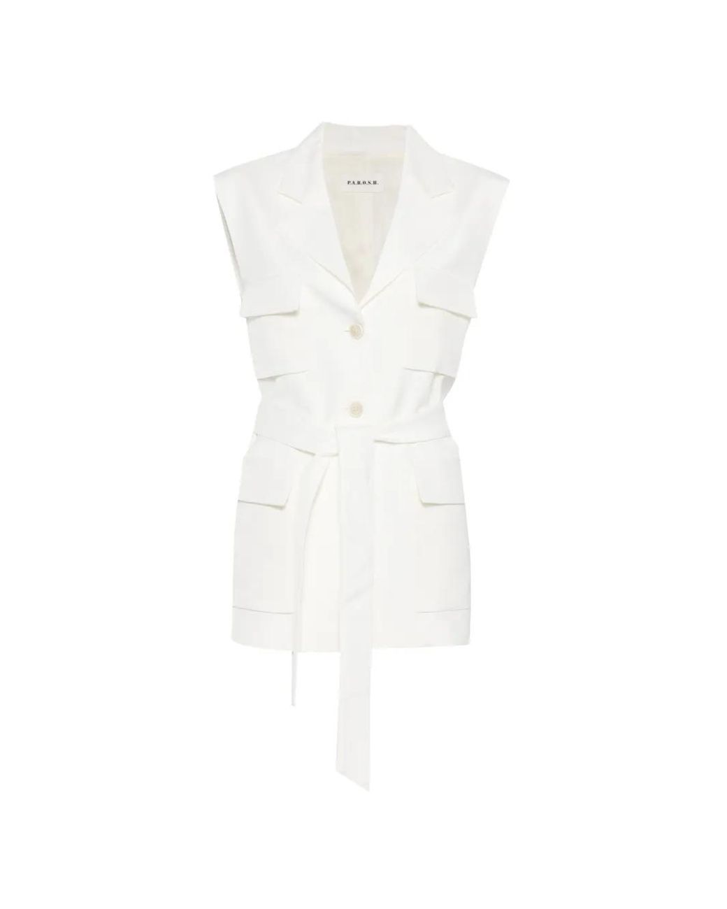 P.A.R.O.S.H. White Viscose Jacket