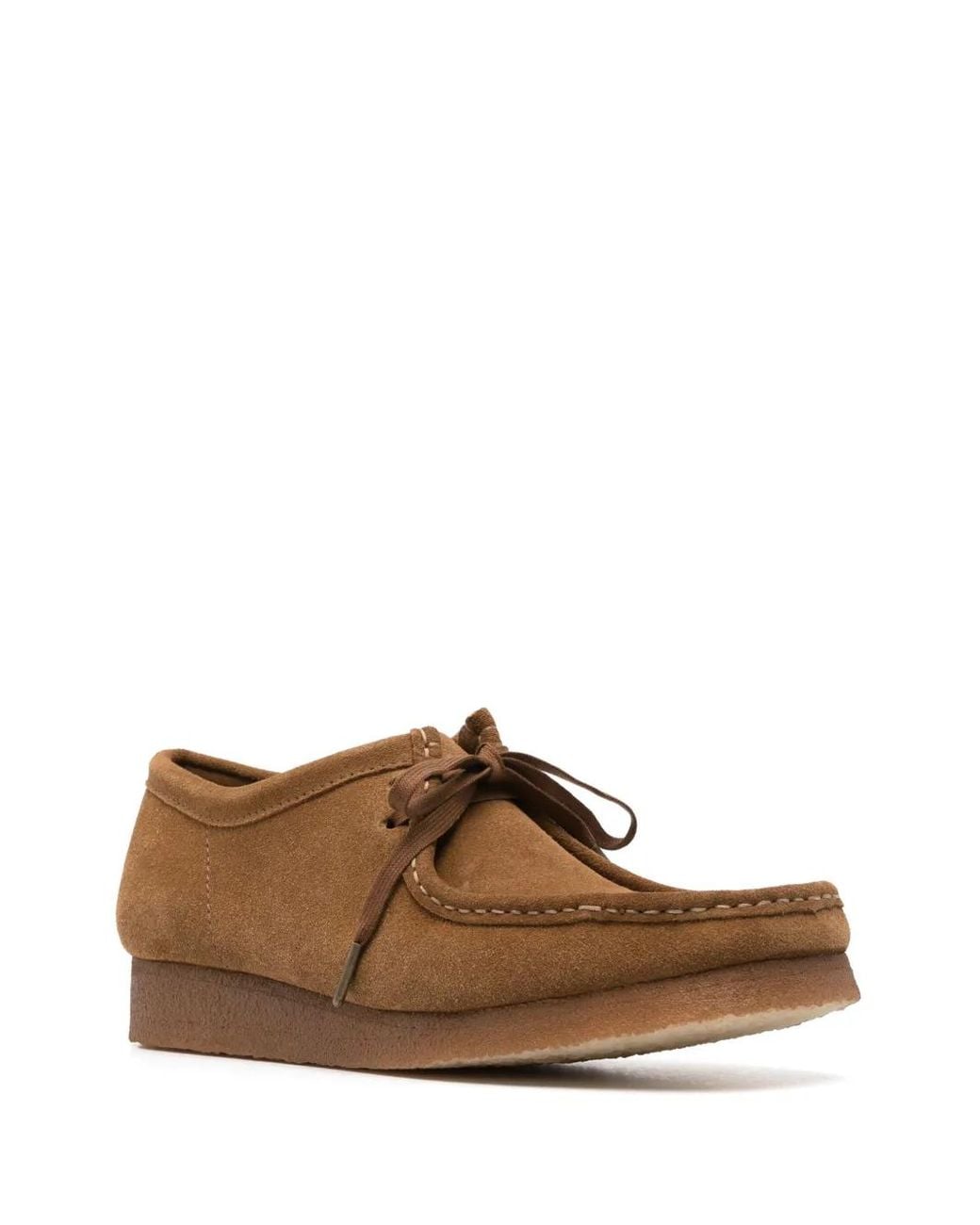 Clarks Brown Wallabee Derby Shoes for men