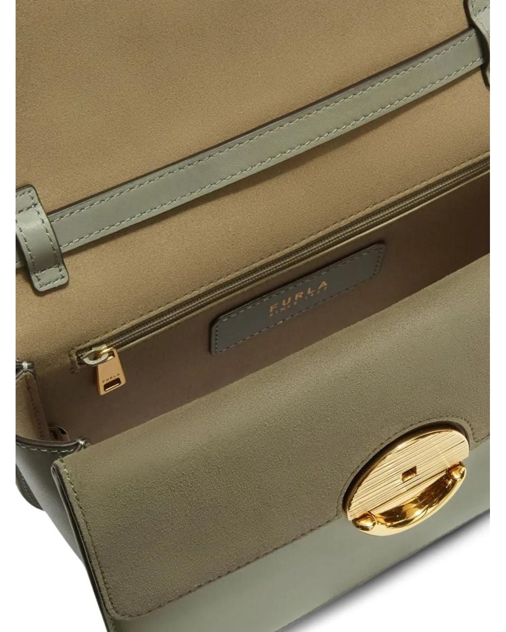Furla Gray Small Sfera Shoulder Bag