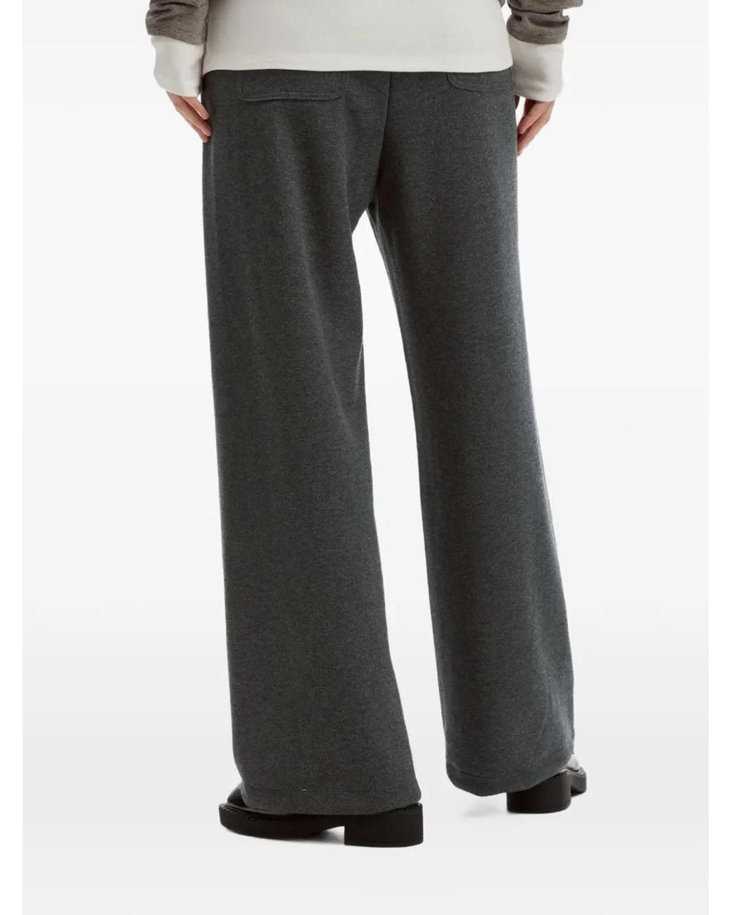 B+ AB Gray Patch-Pocket Wide-Leg Trousers