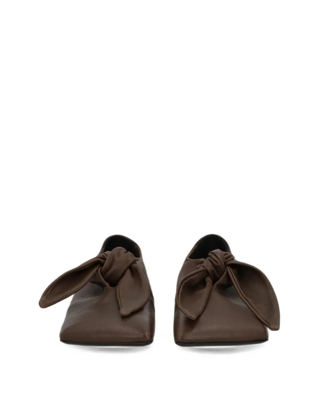 Uma Wang Brown Knotted Square-Toe Loafers
