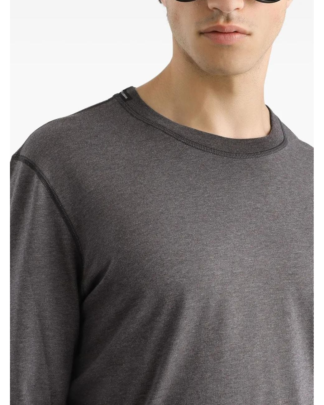Dolce & Gabbana Gray Cotton T-Shirt for men