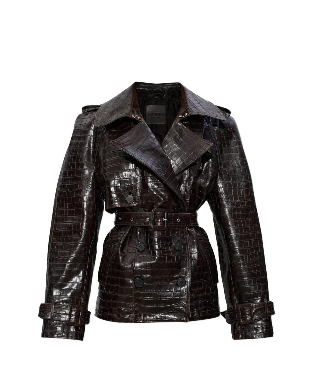 The Attico Black Belted Bomber