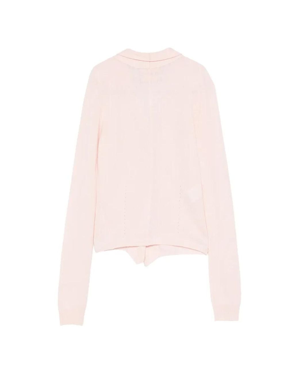 Plan C Pink Crossover Cardigan