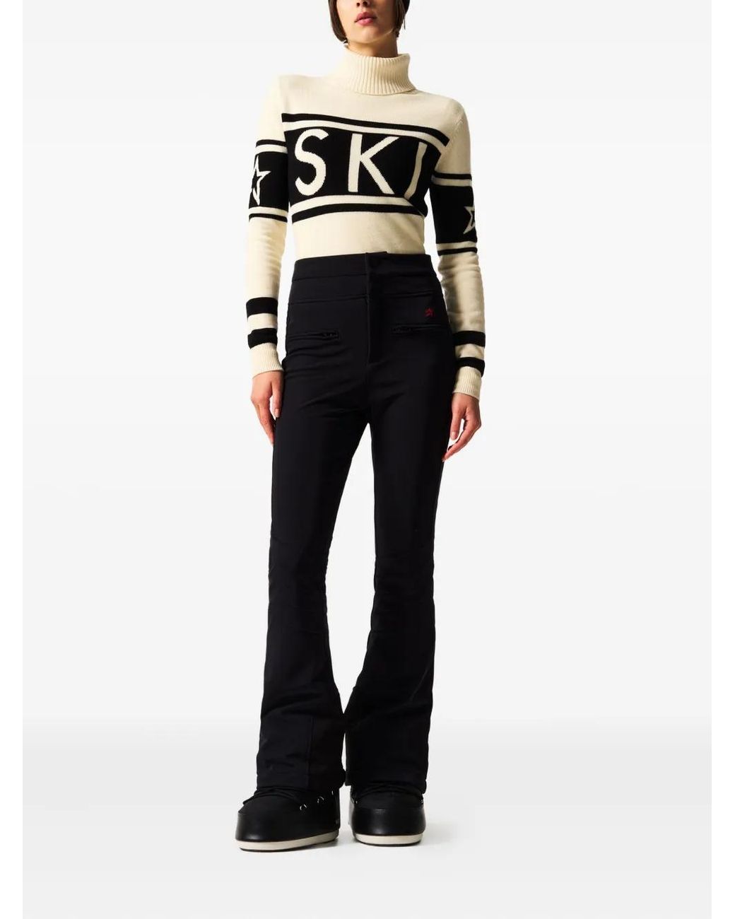 Perfect Moment Blue Aurora High-Waist Flare Ski Trousers