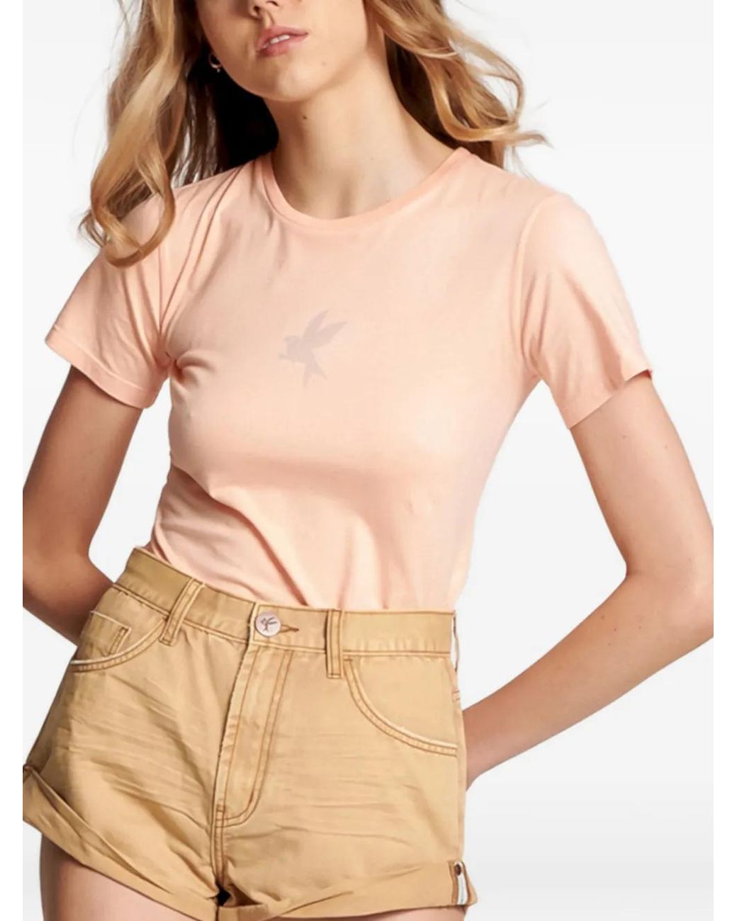 T-Shirt À Logo Imprimé One Teaspoon en coloris Natural