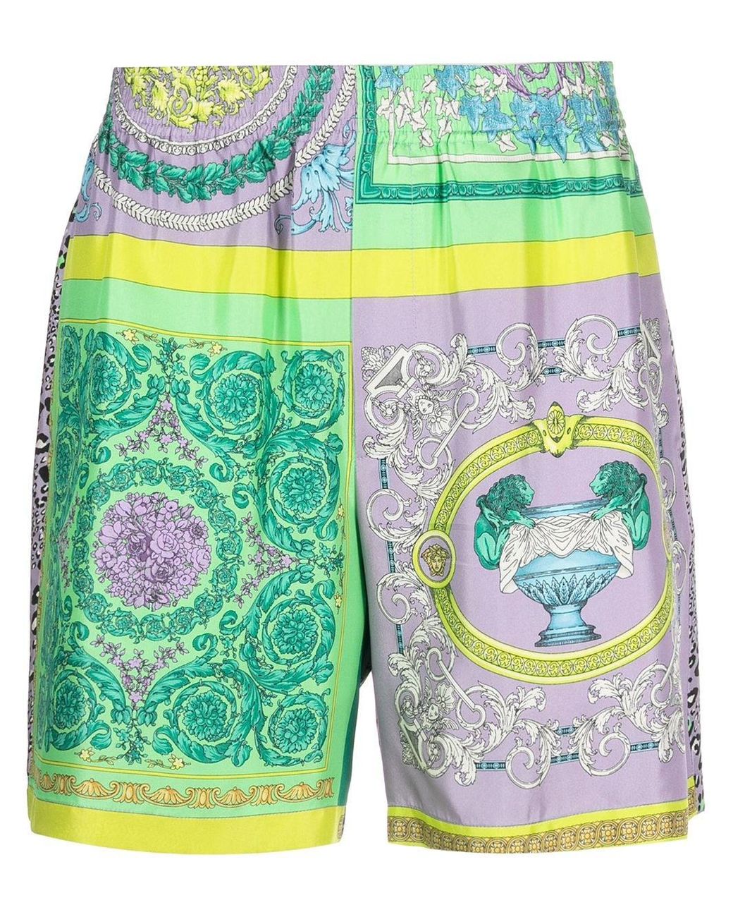 versace printed shell shorts