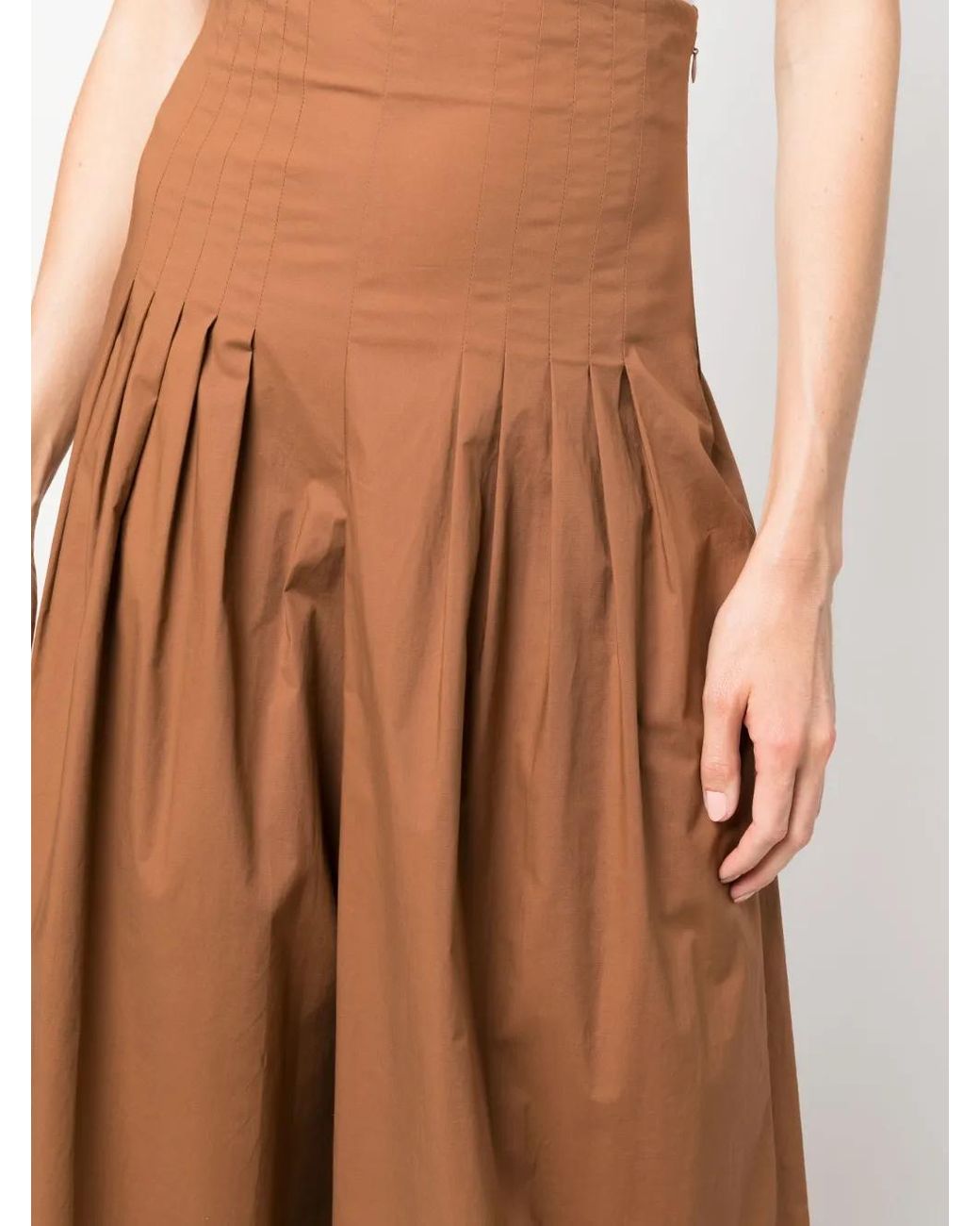 FEDERICA TOSI Brown High-Waisted Palazzo Trousers