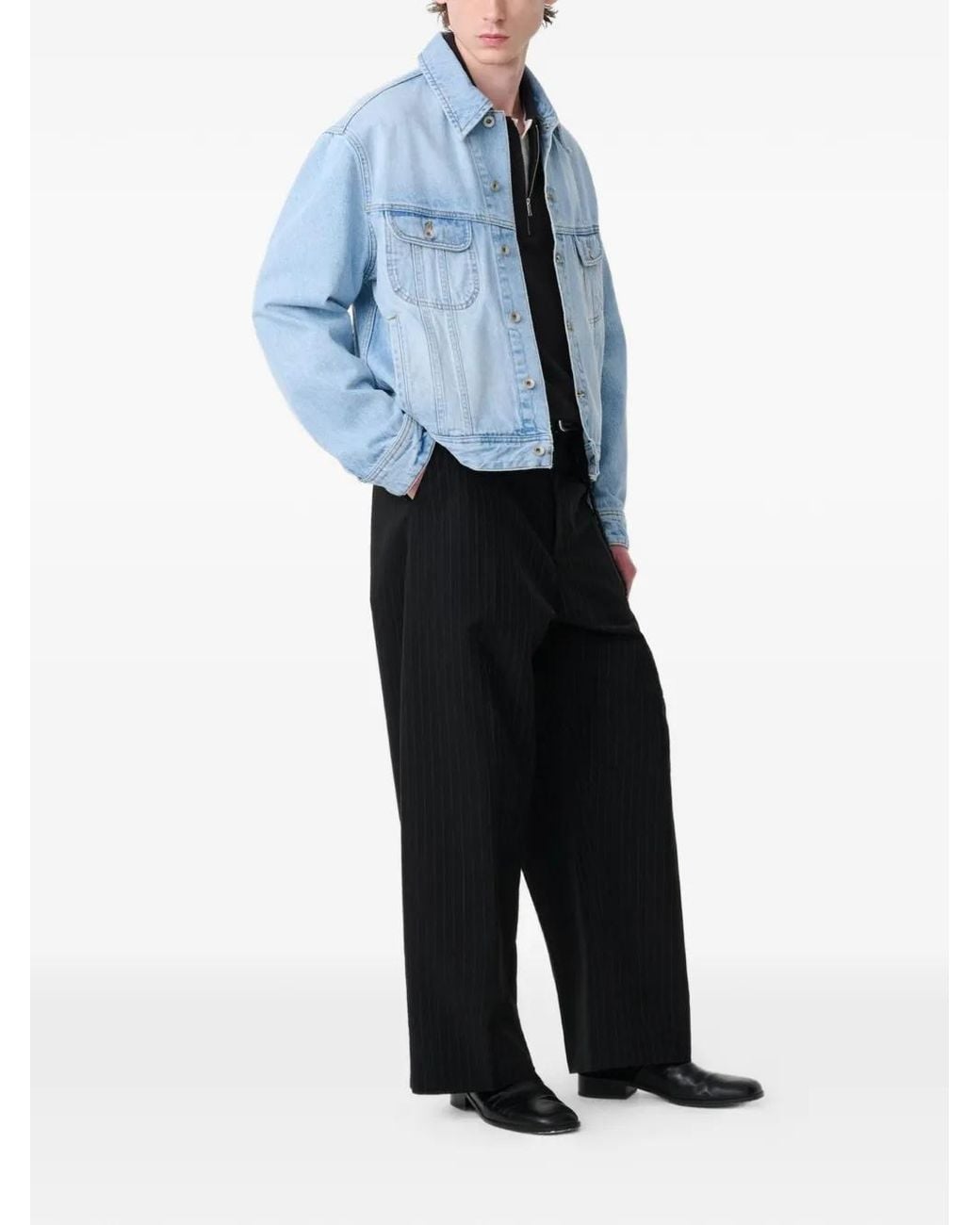 Studio Nicholson Blue Veste Derby En Jean for men