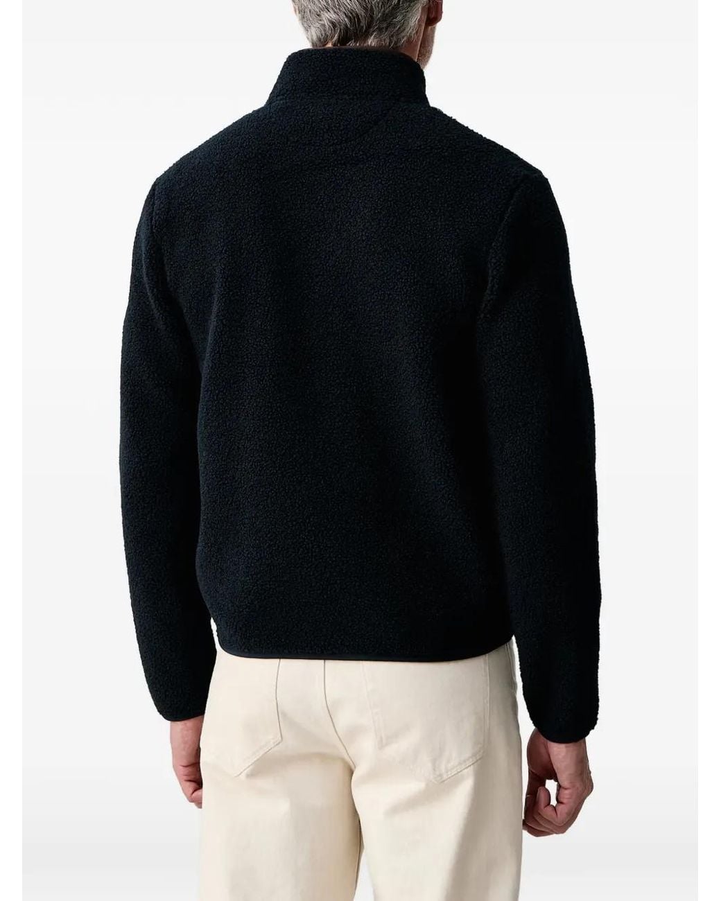 Hackett Blue Fleece Zip-Up Jacket for men
