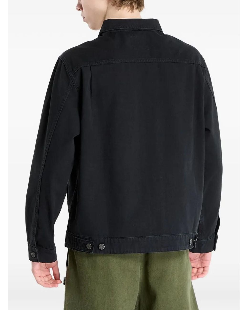 Gramicci Black Zip-Up Canvas Jacket for men