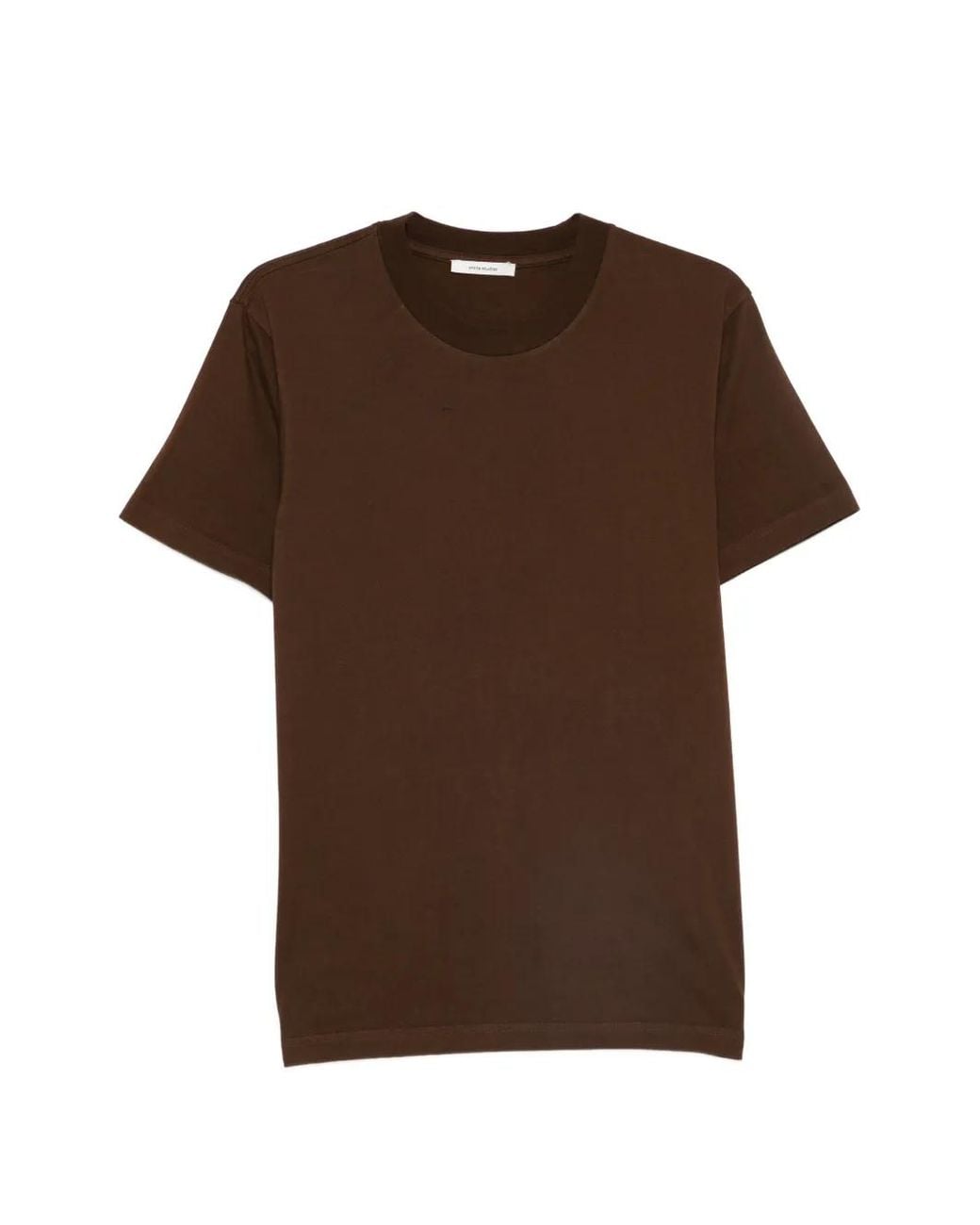 Entire studios Brown T-Shirt À Col Rond