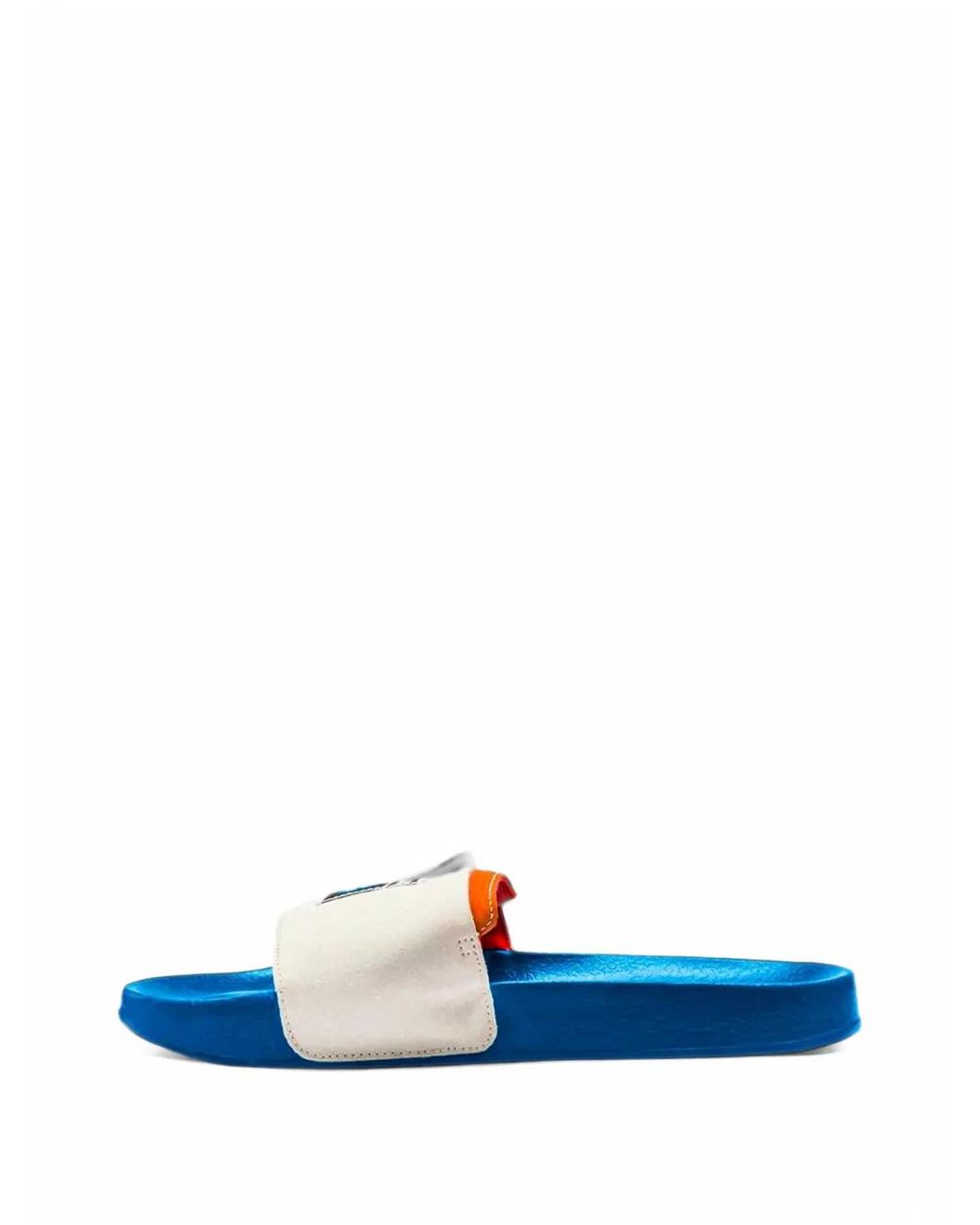 PUMA Blue Leadcat Logo-Patch Slides