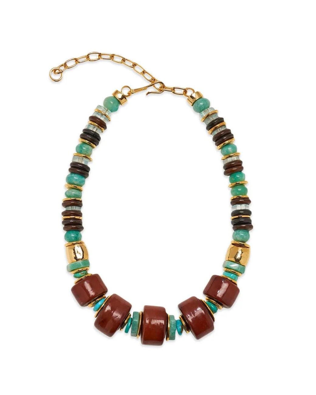 Lizzie Fortunato Metallic Granada Beaded Necklace