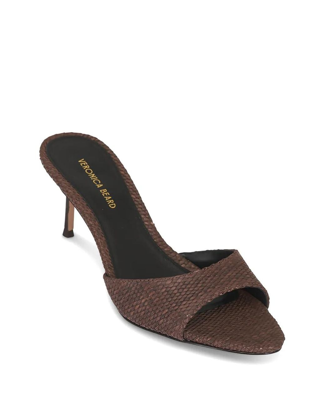 Veronica Beard Brown Raffia Sandals