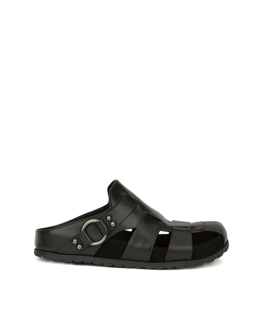 Ash Black Sandalen Aus Leder