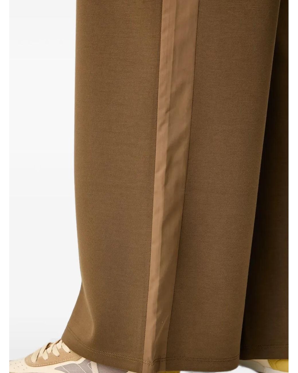Twinset Natural Drawstring Wide-Leg Trousers