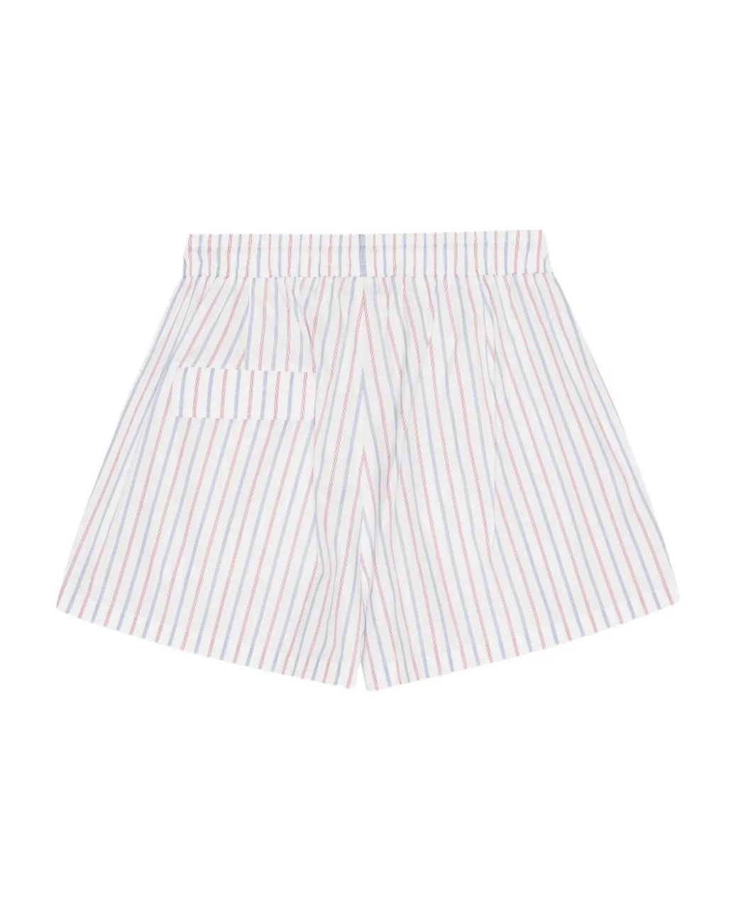 Bermudas A Rayas Con Bolsillo Lateral Remain de color White