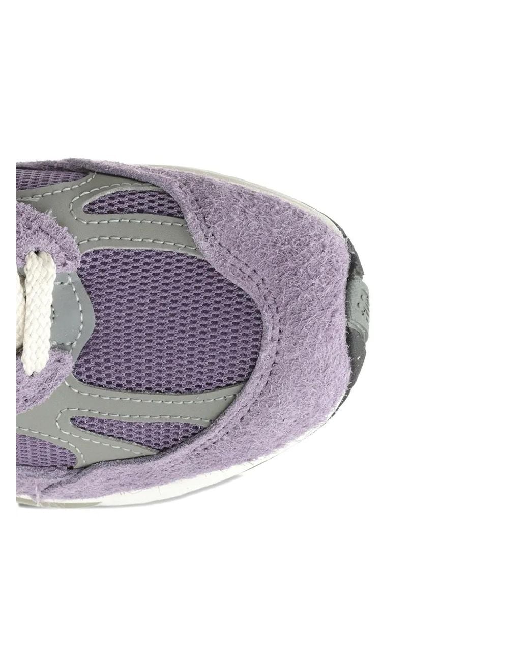 New Balance White 991 Suede-Panel Sneakers