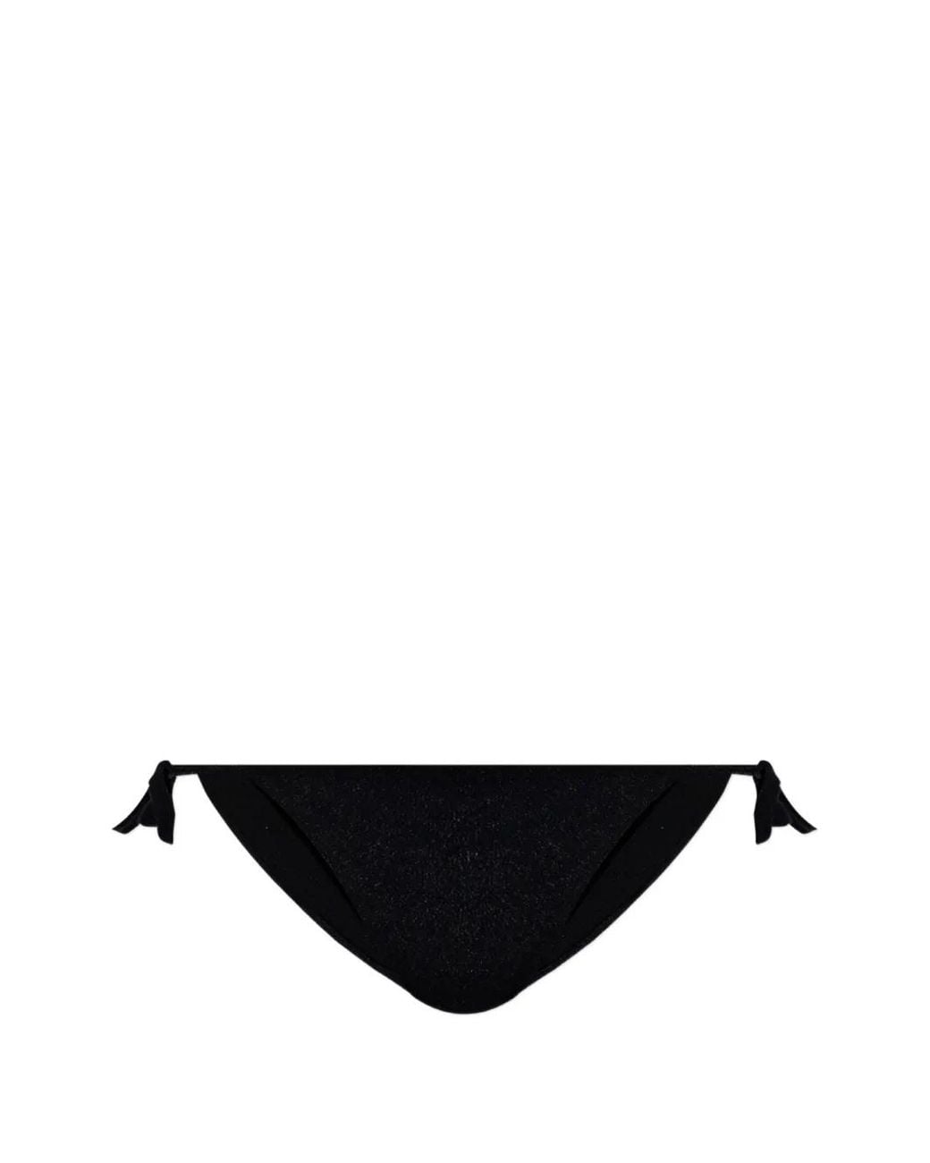 DSquared² Black Bas De Bikini À Détails Noués