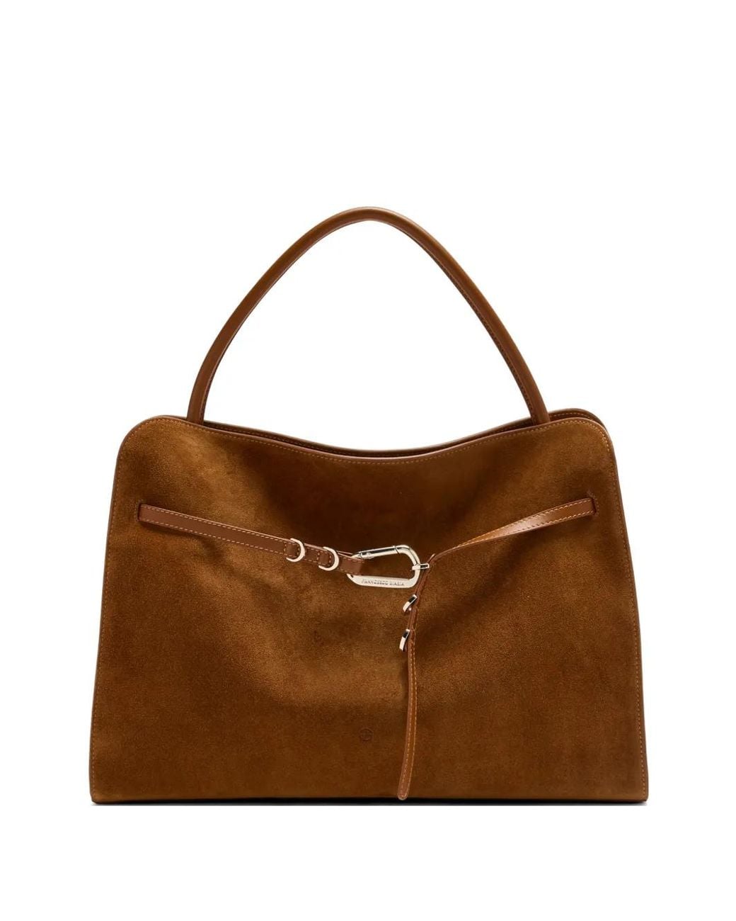 Francesco Biasia Brown Iconic Non-Stop Suede Tote Bag