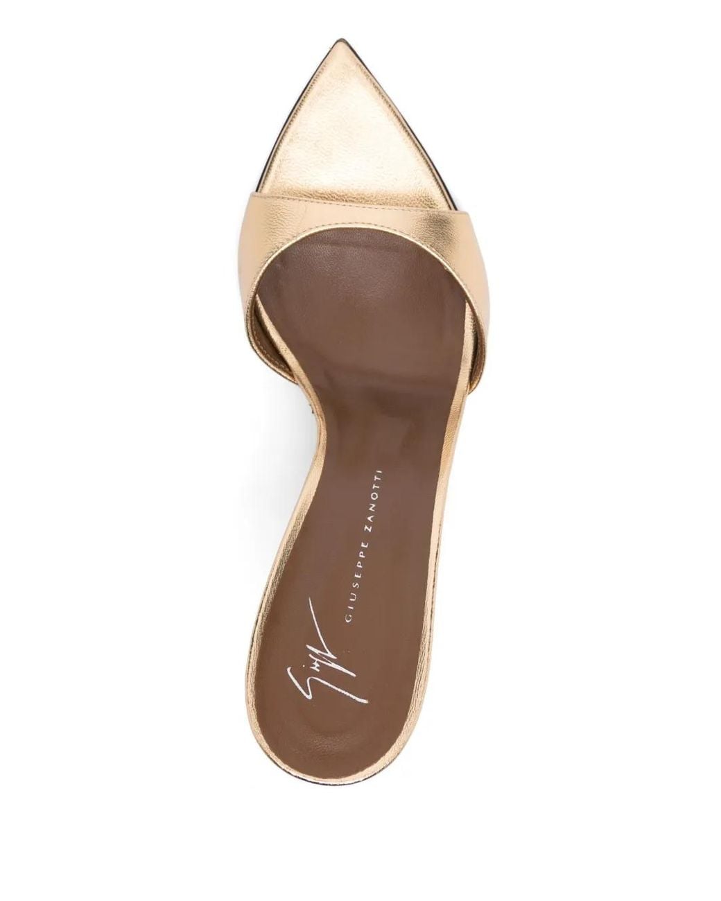 Giuseppe Zanotti Metallic Intriigo 90 Mule Sandals