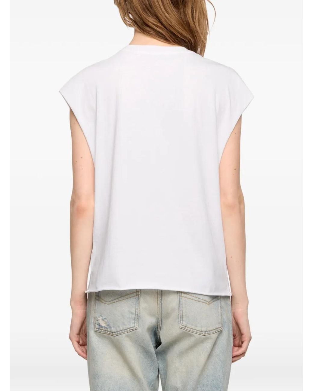 Zadig & Voltaire White Cloe Tank Top