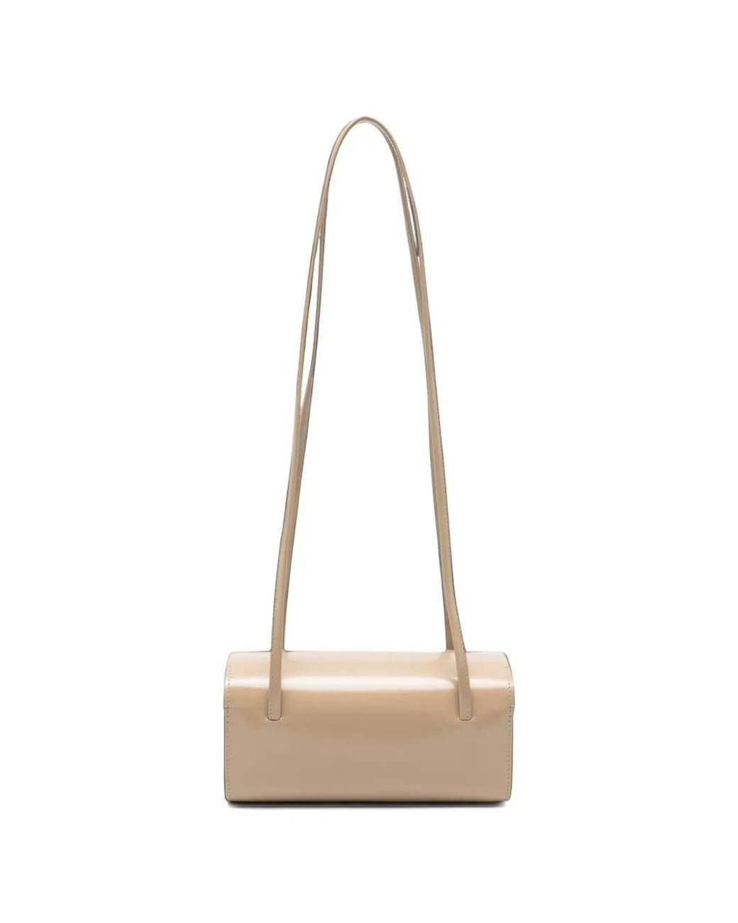 Faune Natural Mini Mie Spazzolato Leather Shoulder Bag