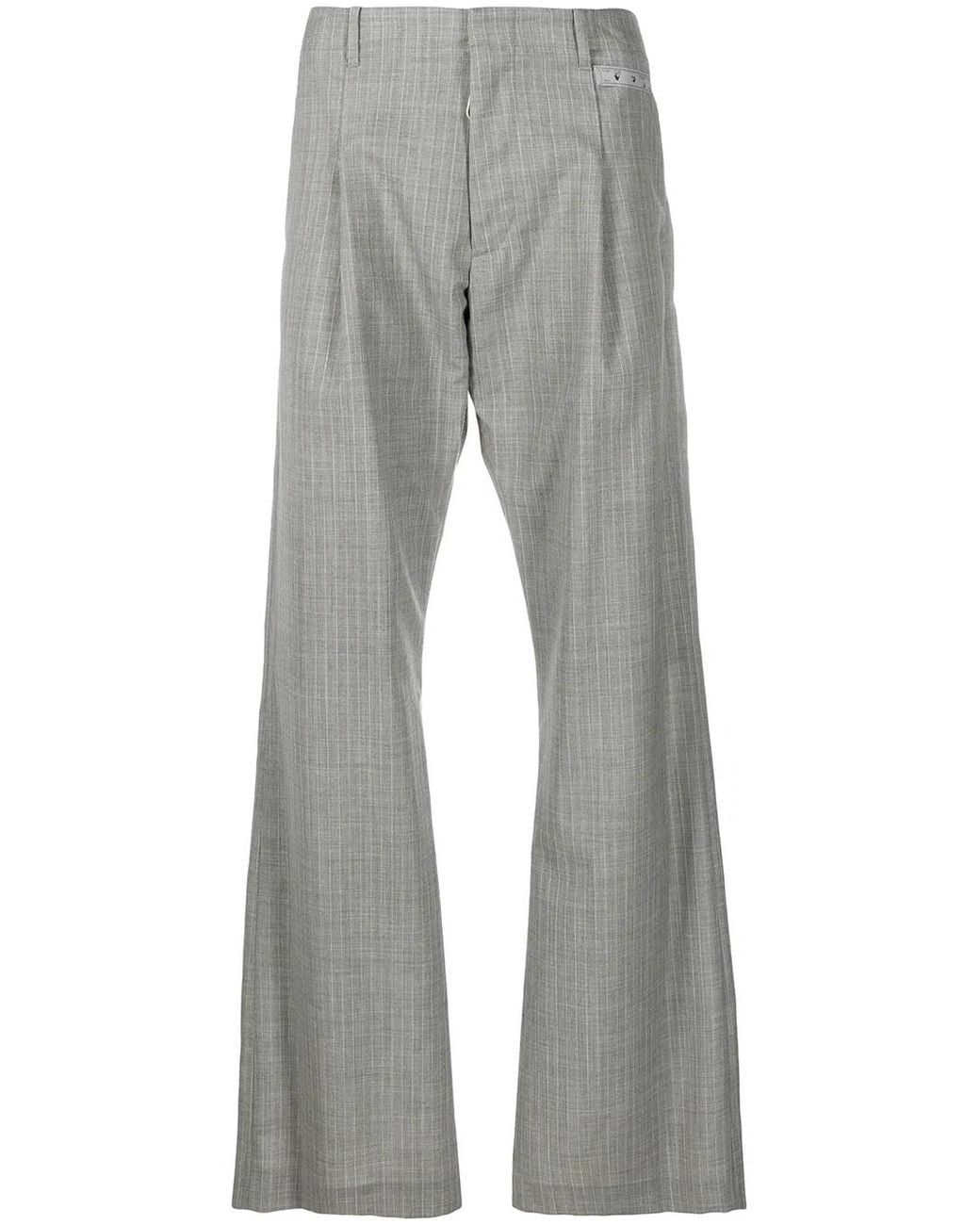 Off-White c/o Virgil Abloh Gray Checked Tailored Trousers for men
