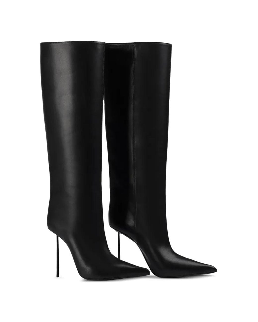 Le Silla Black Bottines Amelia En Cuir