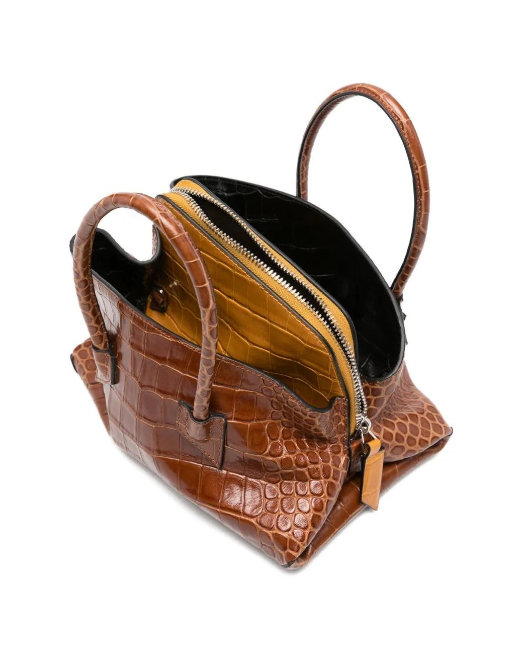 The Attico Brown La Passeggiata Mini Tote Bag