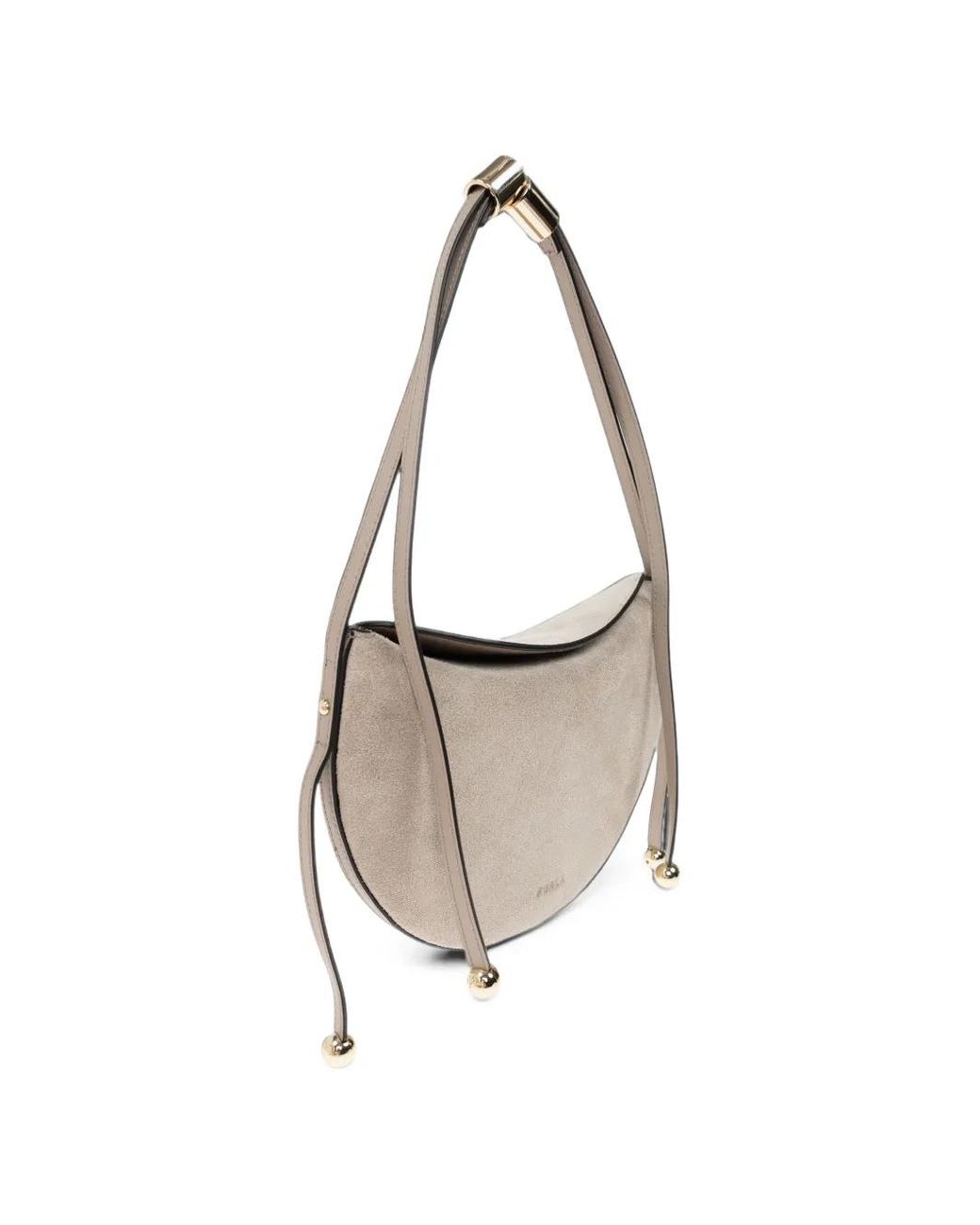Furla White Moonstone Shoulder Bag S