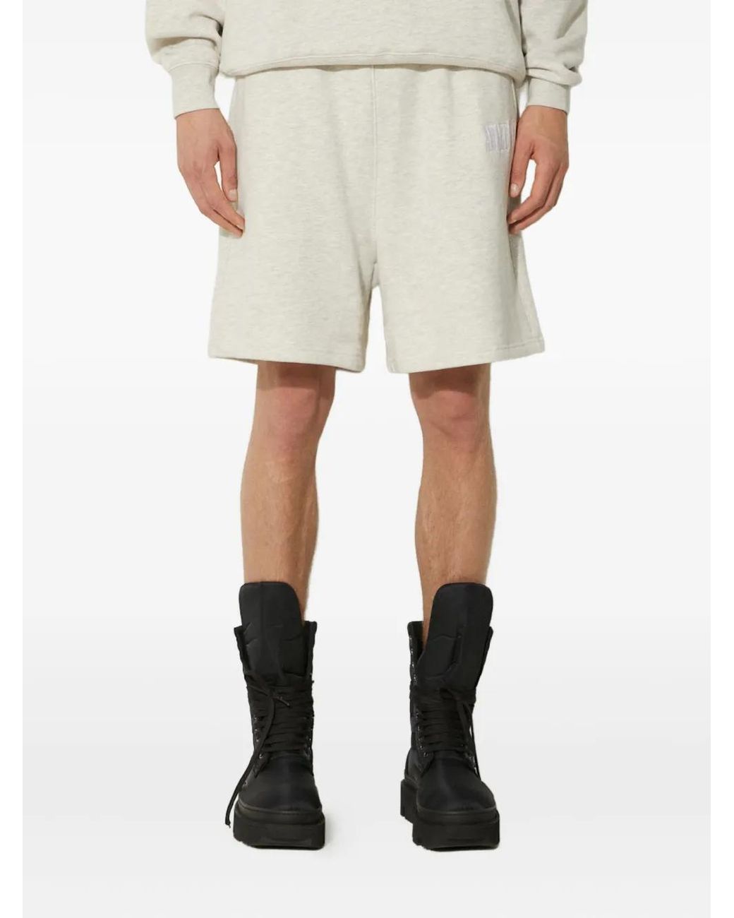 AWAKE NY Natural Logo-Embroidered Cotton Shorts for men