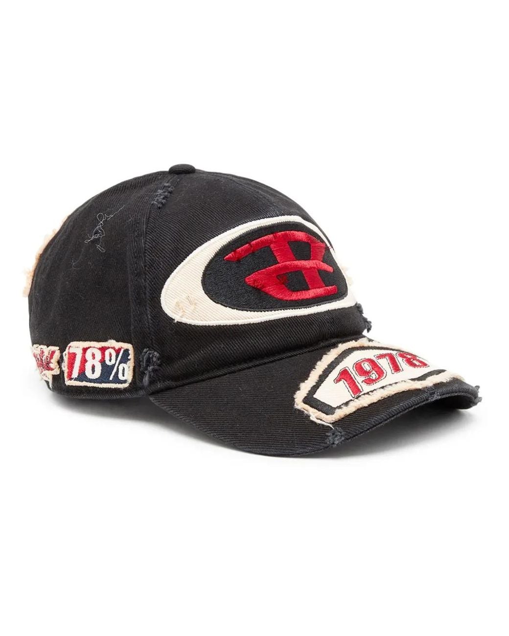 DIESEL Red C-Braff Hat With Worn-In Look for men