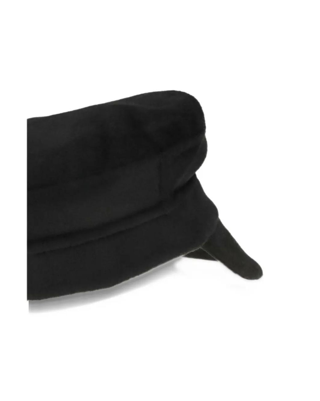 P.A.R.O.S.H. Black Wool Baker Hat