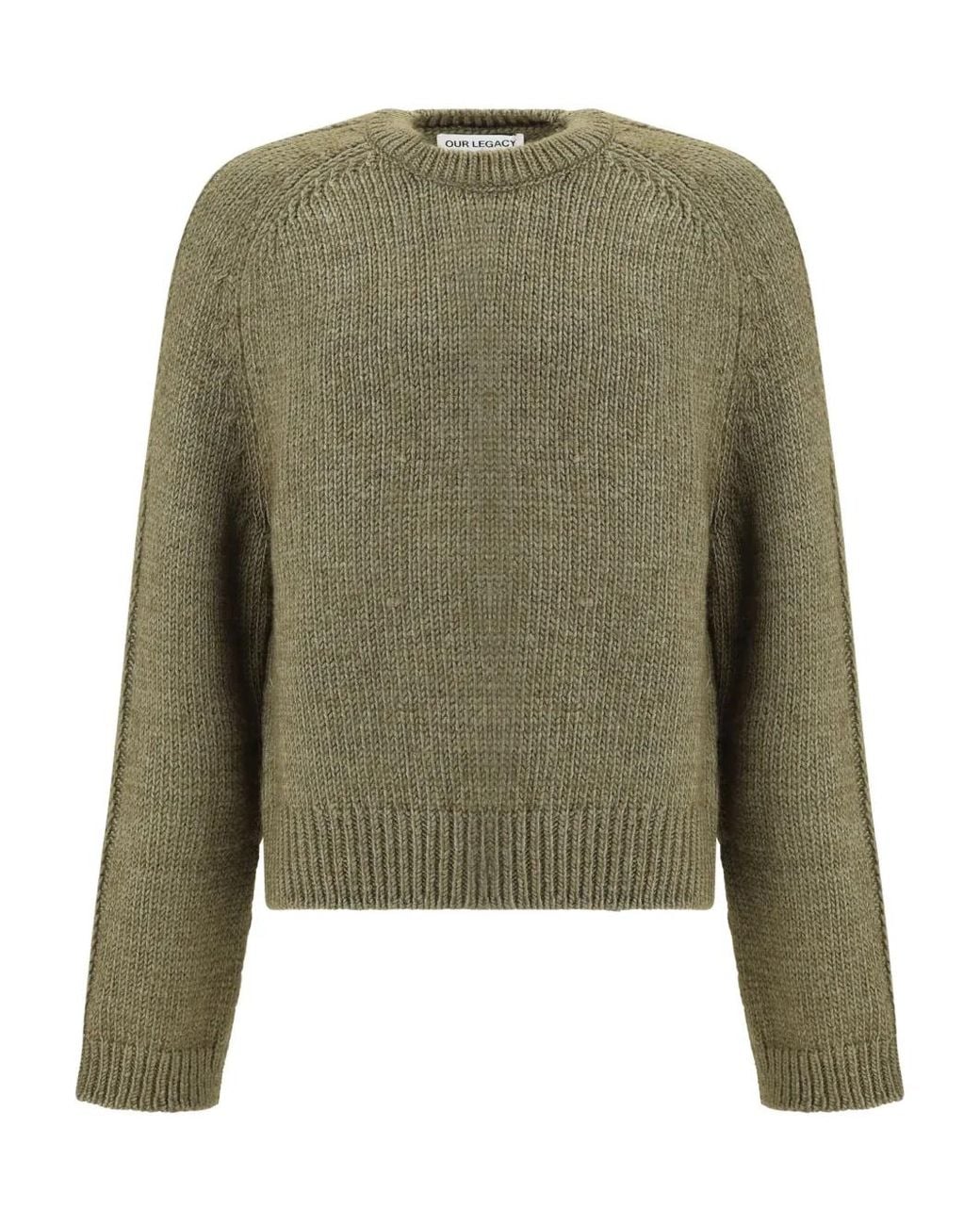 Our Legacy Green Round-Neck Sweater for men