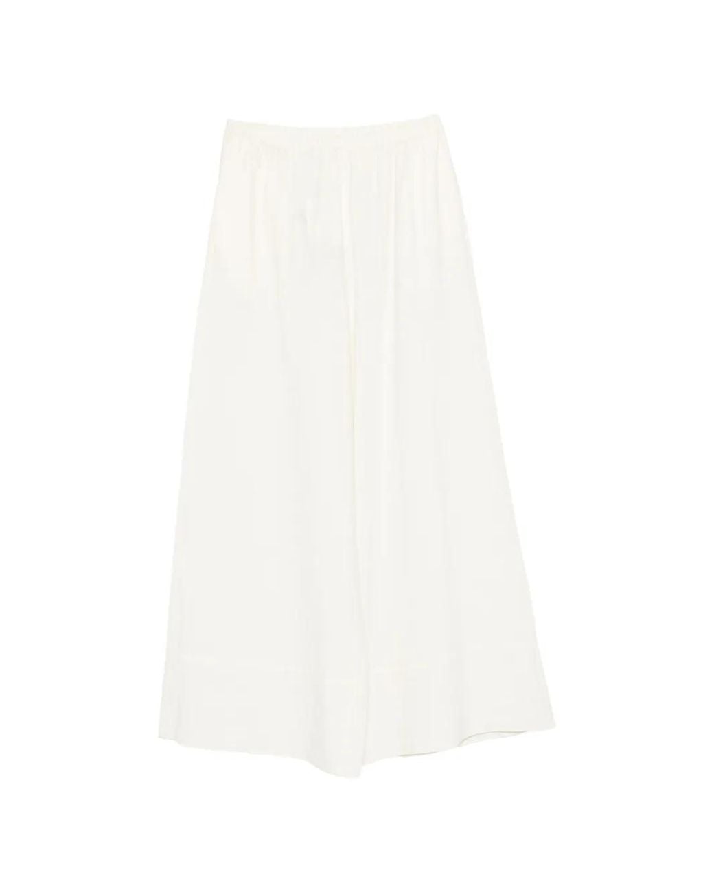 Viktoria Chan White Avana Wide-Leg Trousers